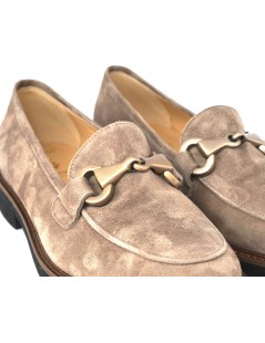 Luca Grossi Mocassino College Guardiolo Morsetto Camoscio Acero