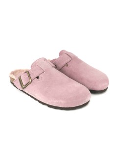 Grunland Ciabatta Donna Sabot Boston Peluche Camoscio Rosa