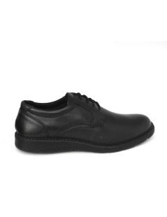 Enval Soft Stringate Derby Classic Comfort Nero Nappa