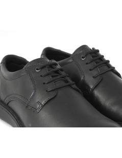 Enval Soft Stringate Derby Classic Comfort Nero Nappa