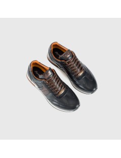 Ambitious Sneakers Slow Balance Artigianali Pelle Antracite