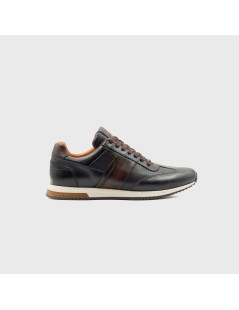 Ambitious Sneakers Slow Balance Artigianali Pelle Antracite