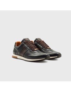 Ambitious Sneakers Slow Balance Artigianali Pelle Antracite