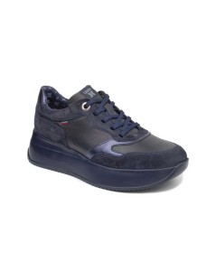 Callaghan Sneakers Babylon Platform Camoscio Perlato Blu