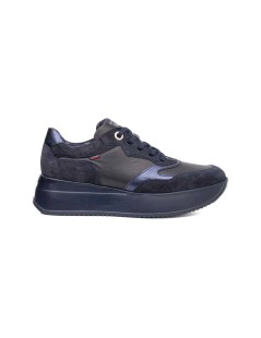 Callaghan Sneakers Babylon Platform Camoscio Perlato Blu