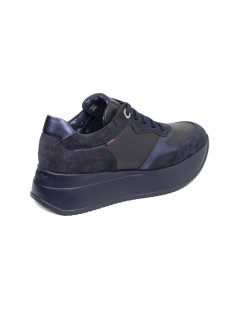 Callaghan Sneakers Babylon Platform Camoscio Perlato Blu