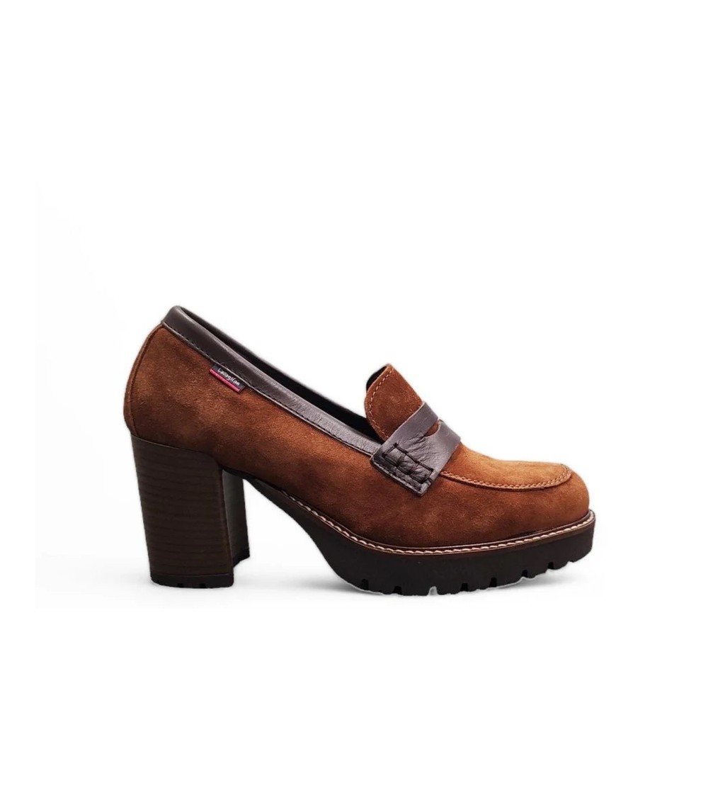 Callaghan Mocassino Jazz Tacco Plateau Alto Camoscio Arabica