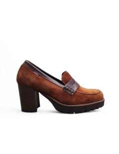 Callaghan Mocassino Jazz Tacco Plateau Alto Camoscio Arabica