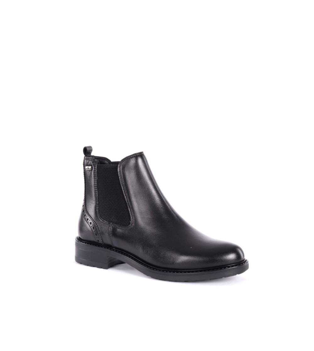 Valleverde Stivaletto Beatles Chelsea 2 Elastici Pelle Nero