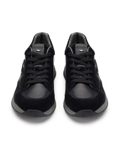 Guardiani Sneakers Balance Oracle Pelle Camoscio Nero