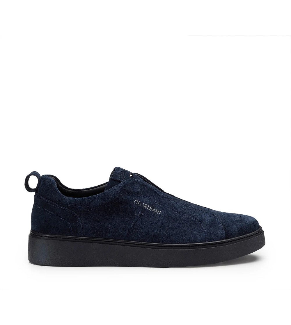 Guardiani Sneakers Uomo Frames Cassetta Finto Laccio Blu