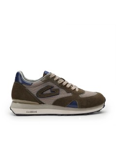 Guardiani Sneakers Wen Uomo Balance Camoscio Verde Grigio