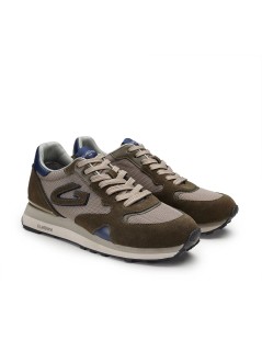 Guardiani Sneakers Wen Uomo Balance Camoscio Verde Grigio