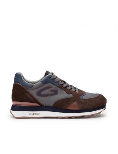 Guardiani Sneakers Wen Uomo Balance Camoscio Blu Marrone