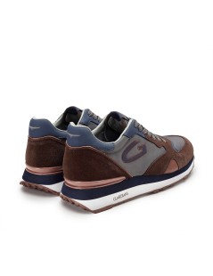 Guardiani Sneakers Wen Uomo Balance Camoscio Blu Marrone