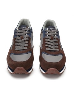 Guardiani Sneakers Wen Uomo Balance Camoscio Blu Marrone