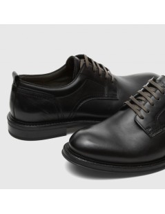 Ambitious Stringate Luke Derby Liscio Pelle Nero