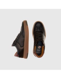 Ambitious Sneakers Aktif Cassetta Fondo Brown Pelle Testa di Moro