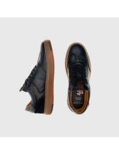 Ambitious Sneakers Aktif Cassetta Fondo Brown Pelle Blu Navy
