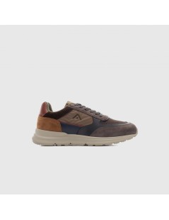Ambitious Sneakers Arrow Tessuto Camoscio Marrone Multi