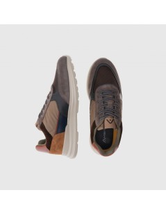 Ambitious Sneakers Arrow Tessuto Camoscio Marrone Multi