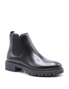 Cinzia Soft Beatles Donna 2 Elastici Fondo Carro Medio Nappa Nero