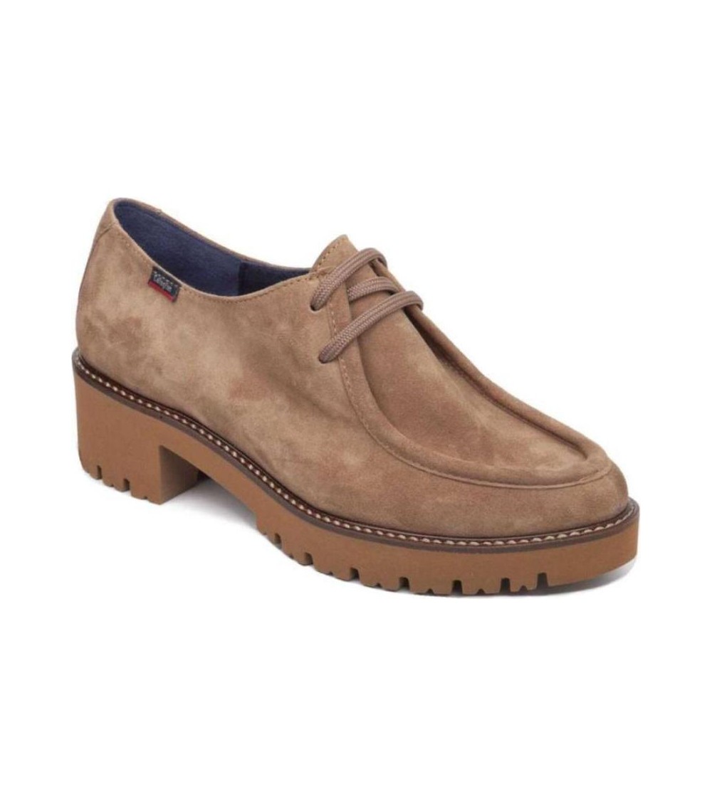 Callaghan Stringata Freestyle Paraboot con Tacco Camoscio Visone