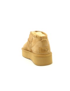 Ekp Tronchetti Caviglia Hugg Platform Montone Cammello