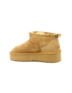 Ekp Tronchetti Caviglia Hugg Platform Montone Cammello