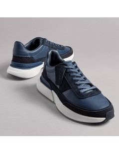 Clarks Sneakers Balance Craft Pace Fondo Vento Nappa Blu Navy