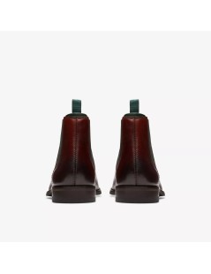 Clarks Beatles Chelsea Craft Arlo Liscio Nappa Rosso Inglese
