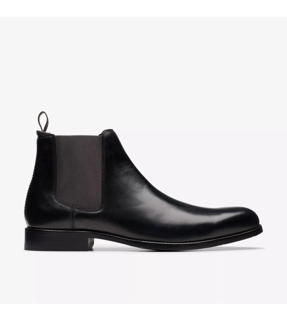 Clarks Beatles Chelsea Craft Arlo Top Liscio Nappa Nero