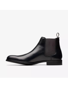 Clarks Beatles Chelsea Craft Arlo Top Liscio Nappa Nero