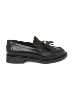 Lorenzo Mari Mocassino Ginevra con Nappine Pelle Bordeaux