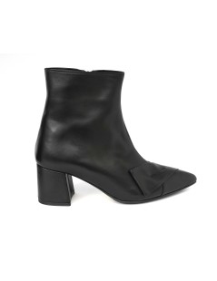 L' Arianna Tronchetti Punta Tacco Blocchetto Fiocco Nappa Nero