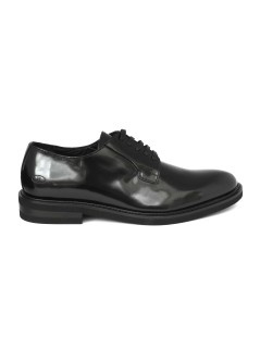 Rogal's Stringata Derby Fondo Gomma Morflex Spazzolato Nero