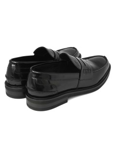 Rogal's Mocassino College Uomo Fondo Gomma Morflex Spazzolato Nero