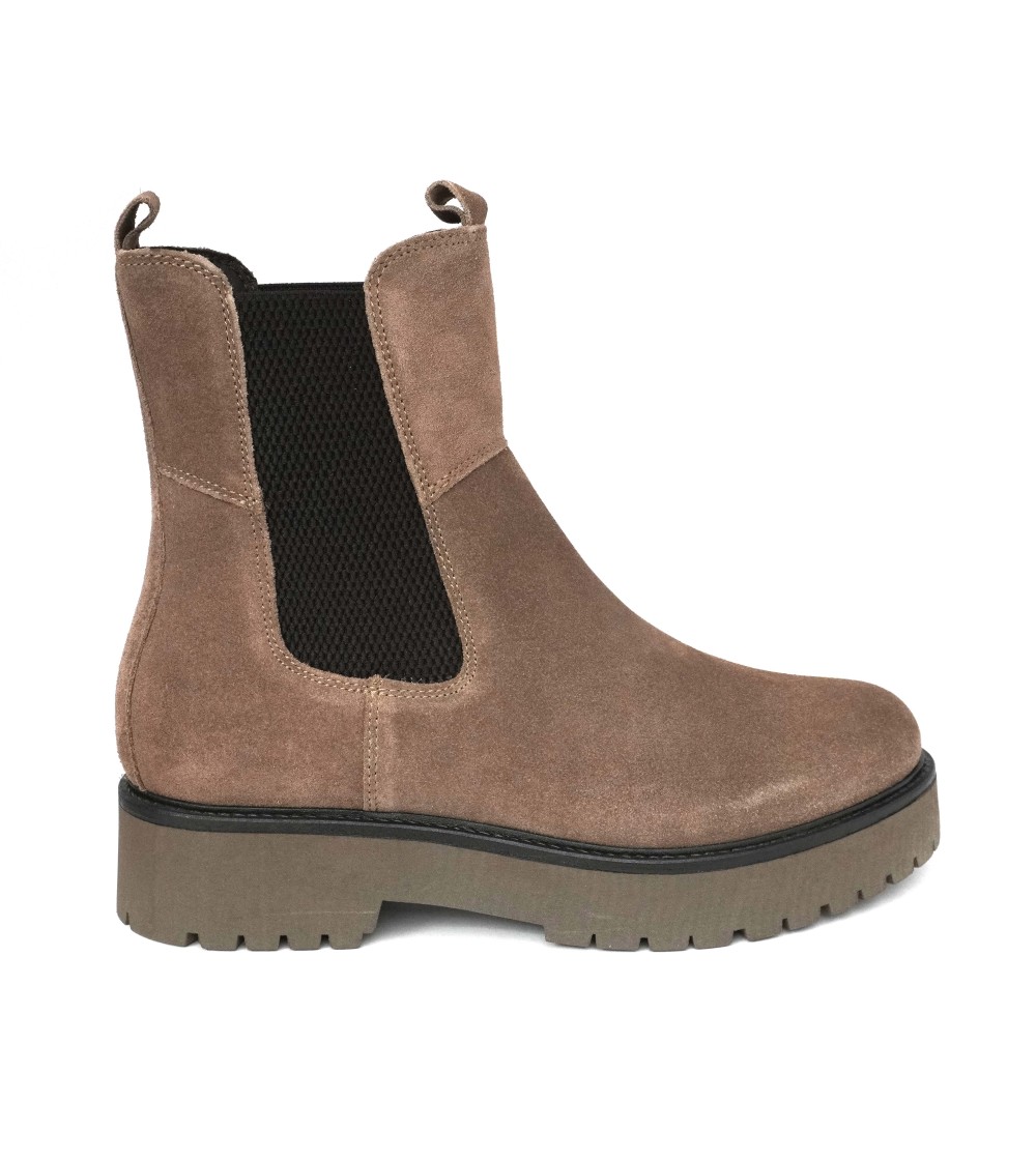 Cinzia Soft Tronchetti Beatles 2 Elastici Camoscio Cacao