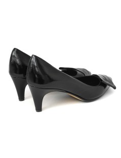 L' Arianna Decollette con fiocco Tacco Medio Coda Naplak Nero