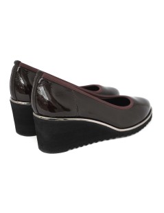 Daniela Rossi Decollette Zeppa Leggera Naplak Liscio Bordeaux