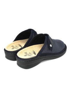 Sabatini Ciabatta Elasticizzata Velcro Regolabile Plantare Blu