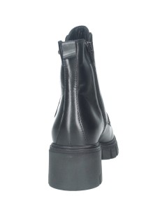 Valleverde Tronchetto Tacco Zip Centrale Elastico Nappa Nero