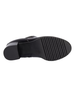 Valleverde Tronchetto Tacco Medio con Elastico e Zip Nappa Nero