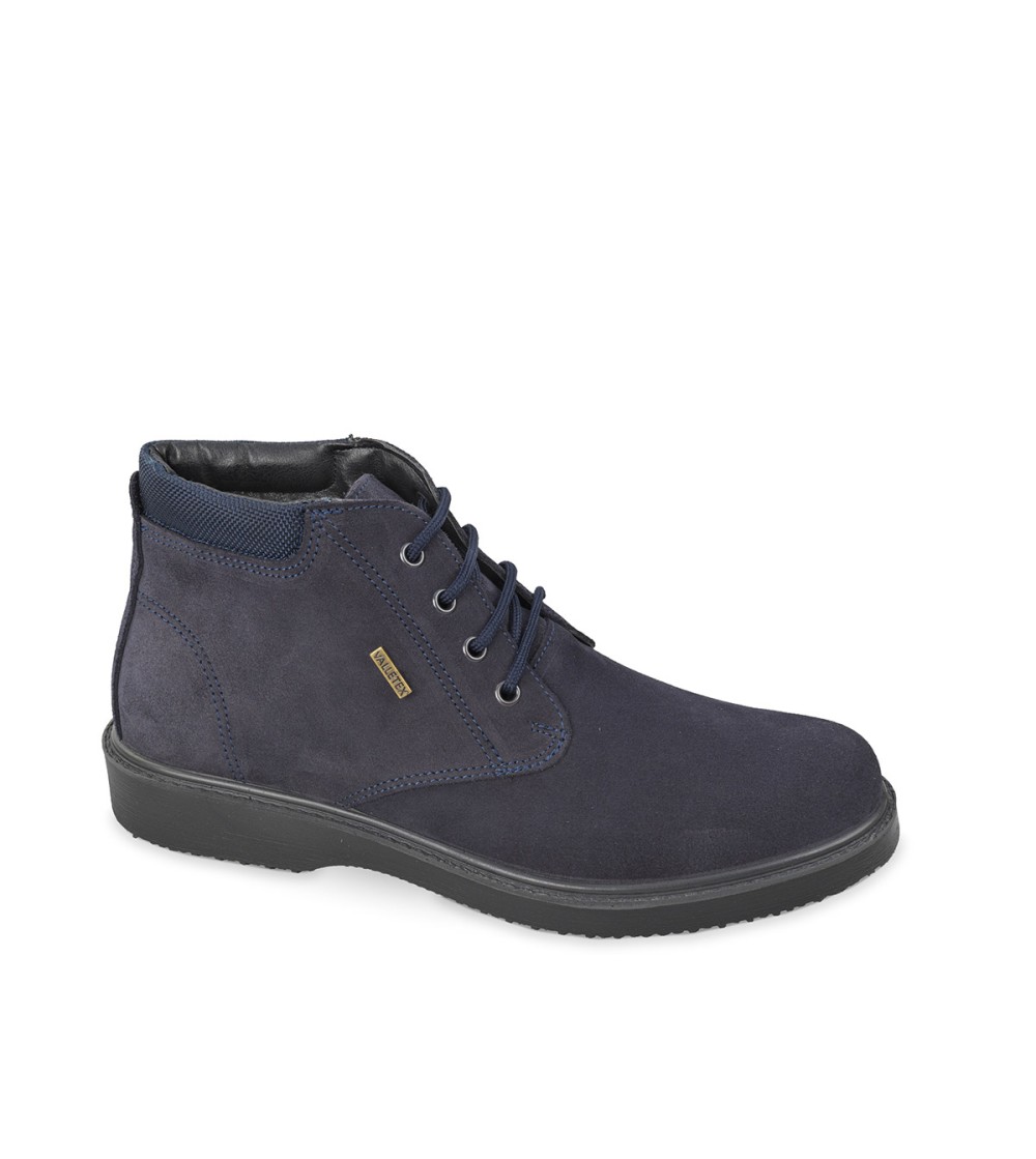 Valleverde Valletex Polacchine Uomo Idrorepellenti Camoscio Blu