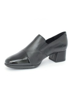 Cinzia Soft Mocassino Classic Tacco Puntale Vernice Nappa Nero