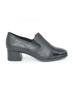 Cinzia Soft Mocassino Classic Tacco Puntale Vernice Nappa Nero