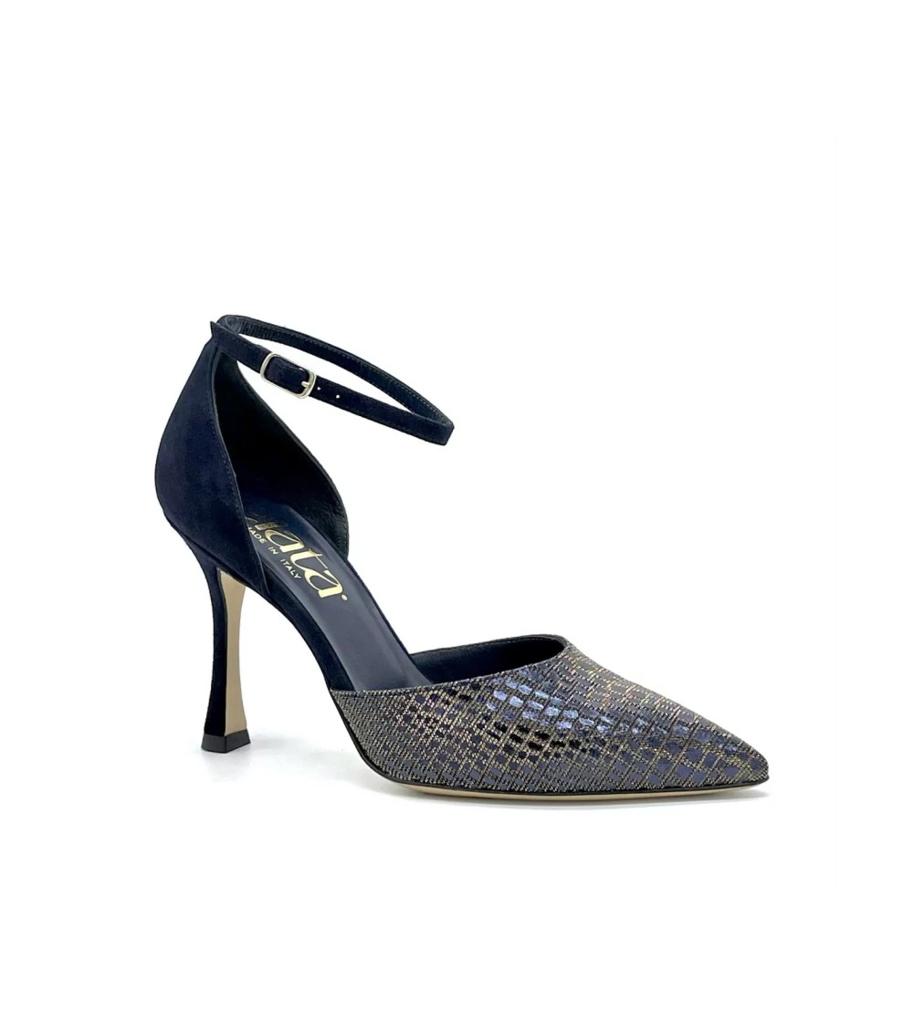 Elata Decollette Braccialetto Camoscio Cangiante Blu