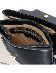 CAFèNOIR Borsa a Mano con Tracolla Chiusura Patta Calamita Multicolor