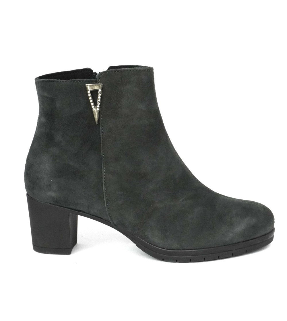 Susimoda Tronchetto Classic Tacco Medio Camoscio Fumo