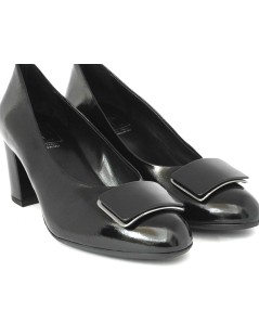 Confort Decollette Classic Tacco Accessorio Naplak Nero